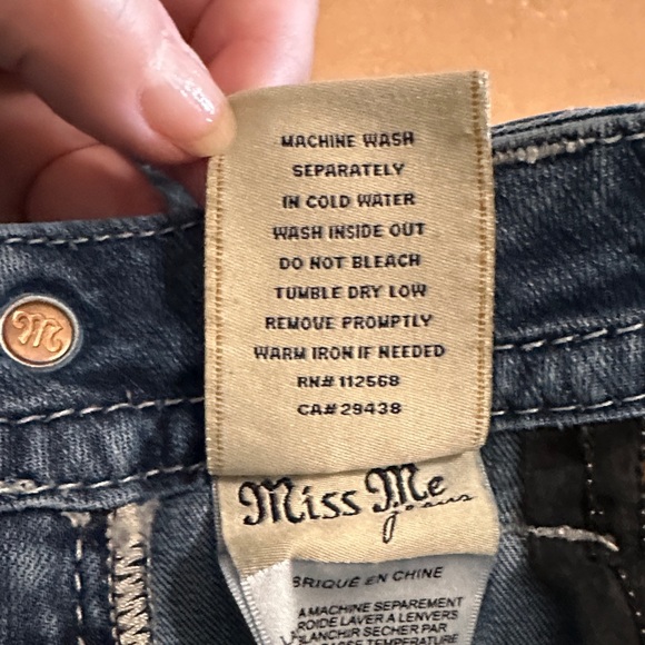 Miss Me Dark Blue Embellished Jeans - Picture 7 of 8